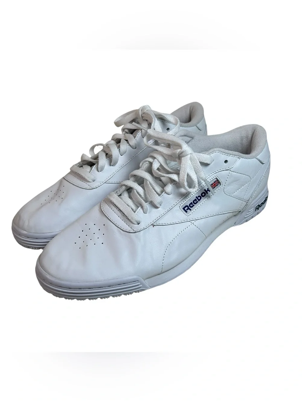 Reebok Men’s Classic White Leather Sneakers Minimalist Normcore Casual